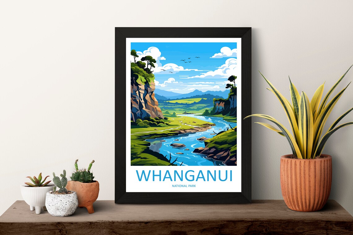 Whanganui National Park Travel Poster, Place Wall Art - Image 3
