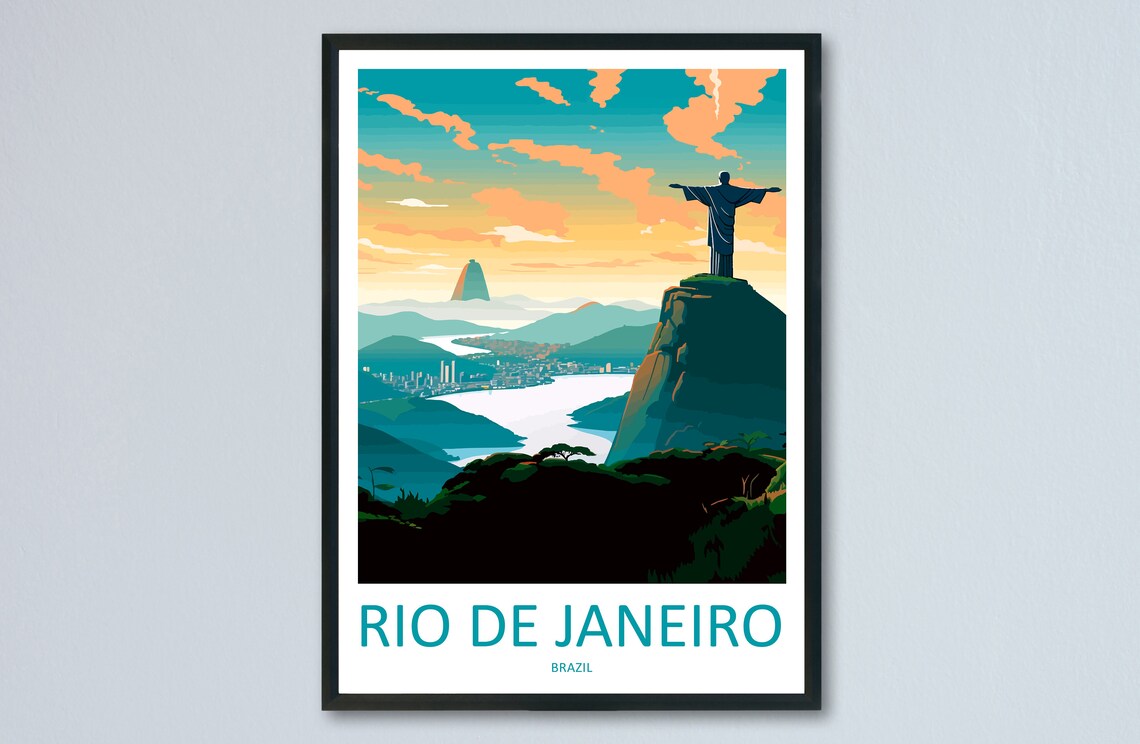 Rio De Janeiro Wall Hanging Art Print