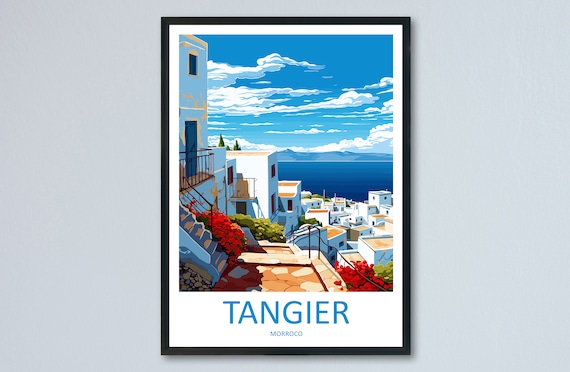 Tangier Travel Print Wall Art Tangier Wall Hanging Home Dcor Tangier Gift Art Lovers Morocco Art Lover Gift Wall Art Morocco Art