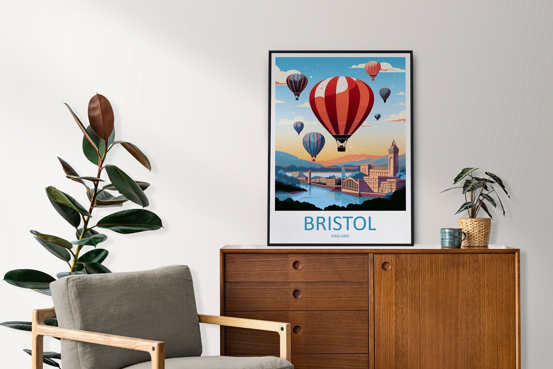 Bristol Travel Poster, England City Wall Art - Image 2