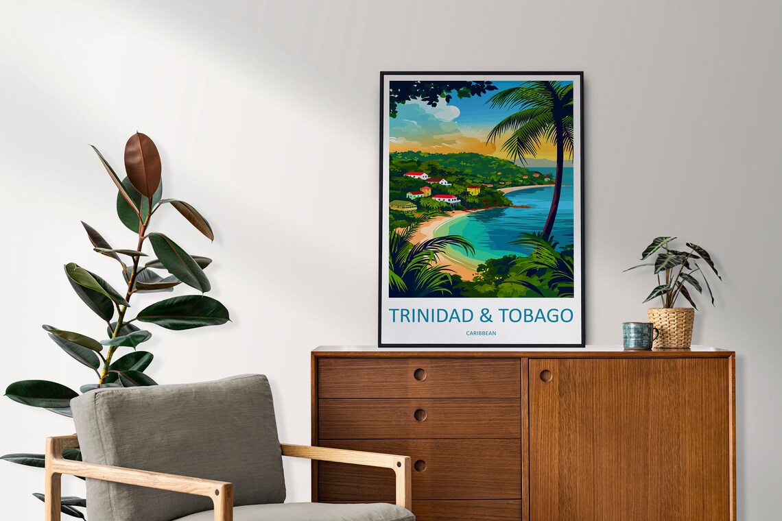 Trinidad and Tobago Travel Poster, Caribbean Wall Art - Image 2