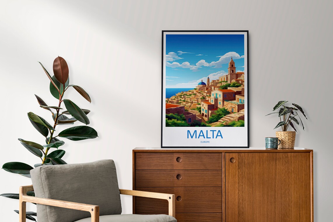 Malta Travel Poster, European Place Wall Art - Image 2