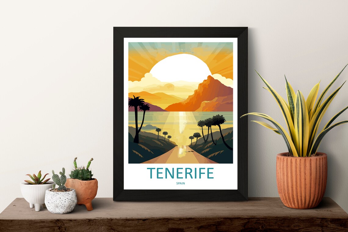 Tenerife Travel Poster, Spain Home Decor Print - Image 3