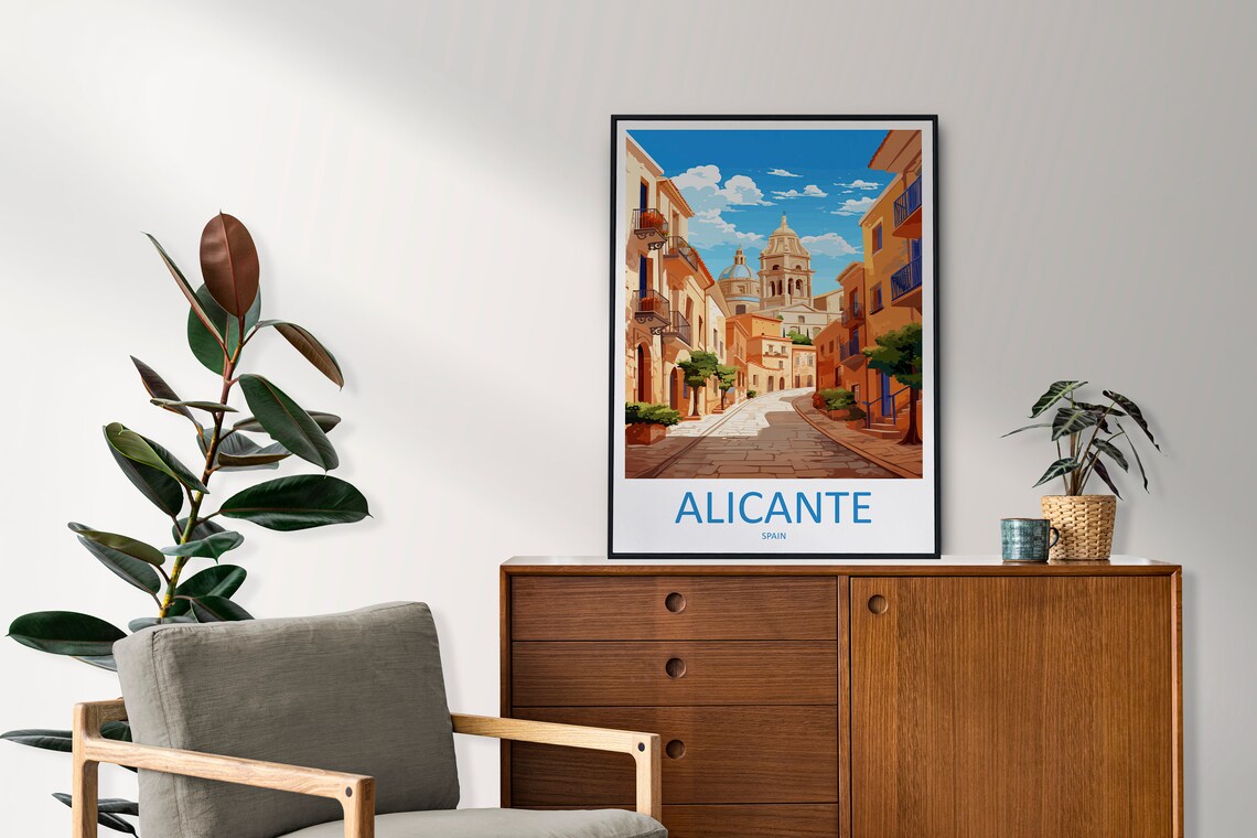 Alicante Travel Poster, Spain Place Print - Image 2