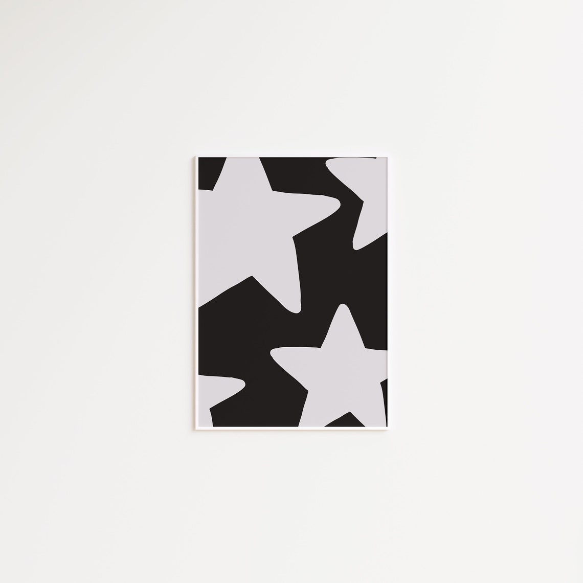 Modern Stars Wall Art Minimalist Stars Art Print Scandinavian Wall Decor Abstract Poster Gift Idea