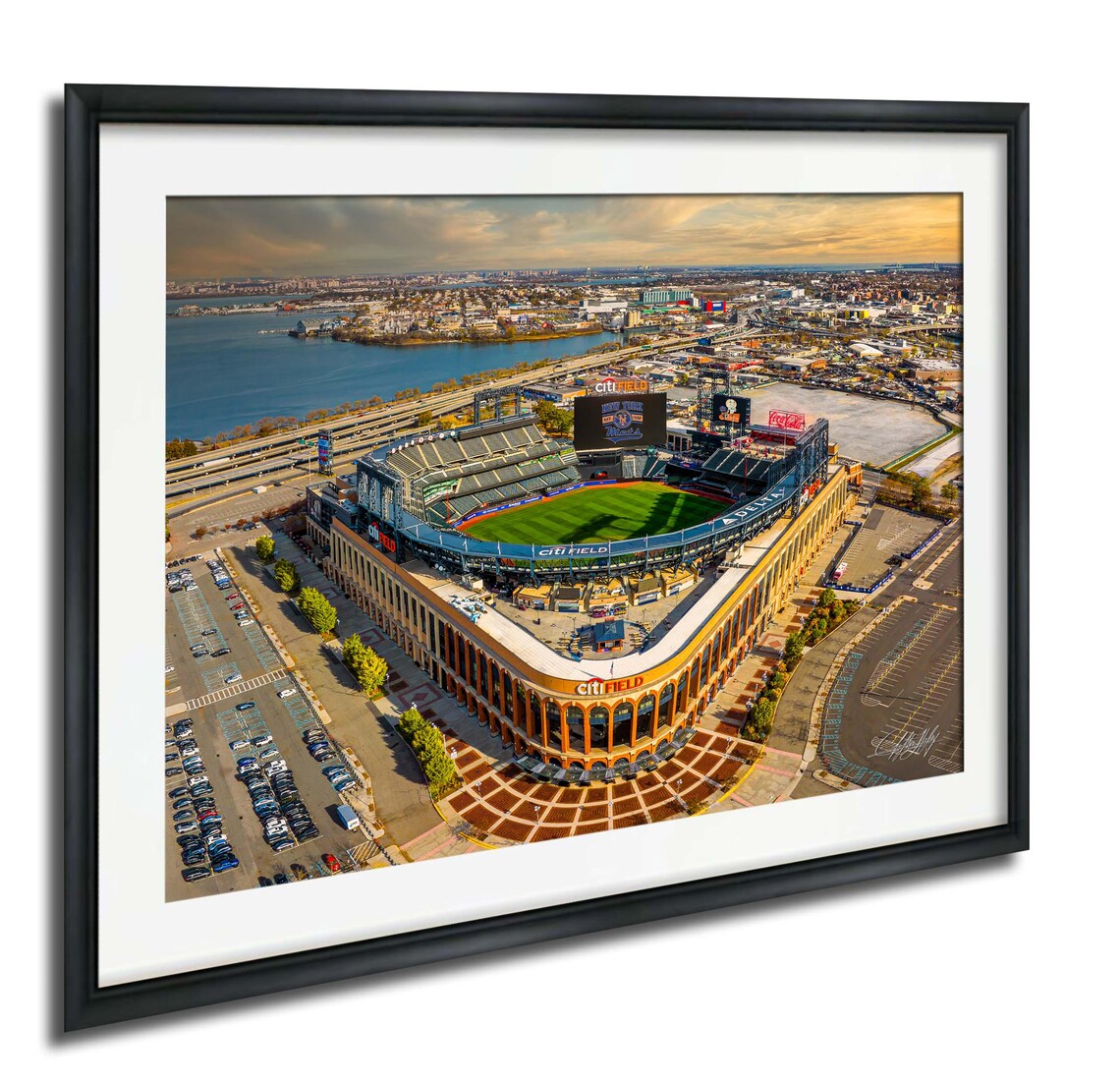 Mets Stadium Sunset Over Citi Field, Travel Poster