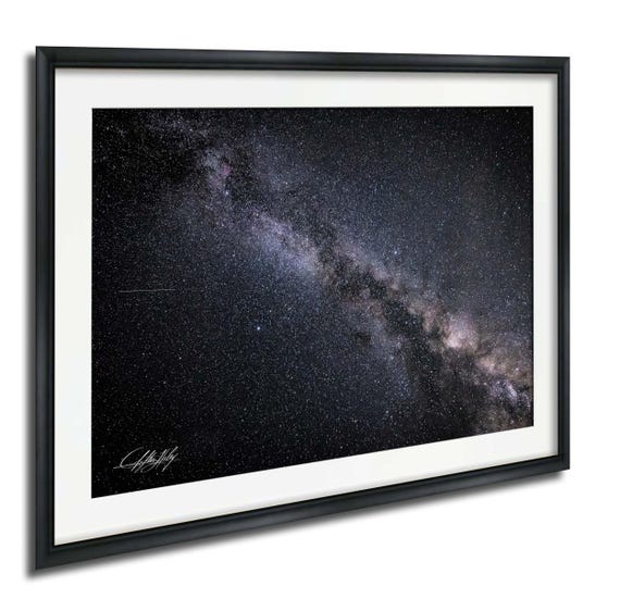 Milky Way Art Print, Colorful Stars and Night Sky