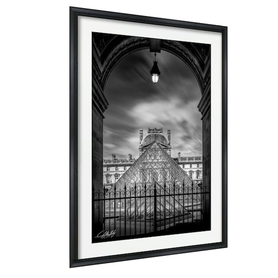 Louvre Pyramid Wall Decor Paris Architecture Print Framed Or Canvas