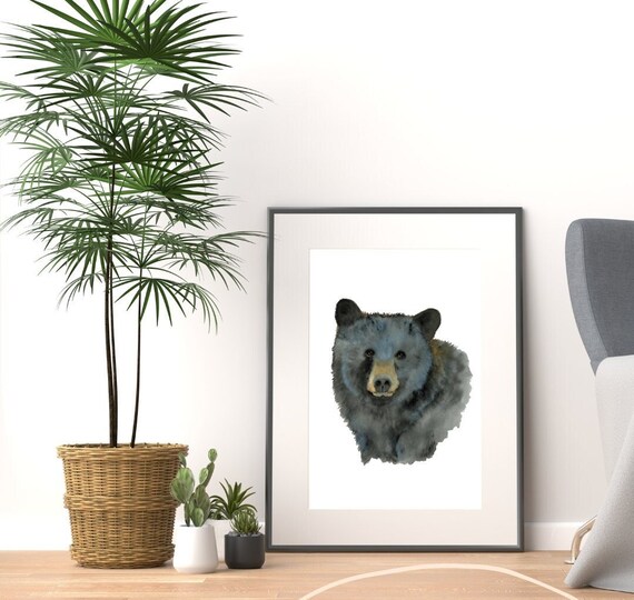 Bear Print Watercolor