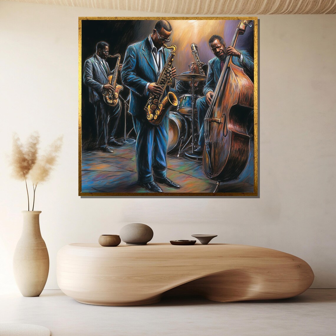Jazz Ensemble Painting, Gift for Music Lovers
