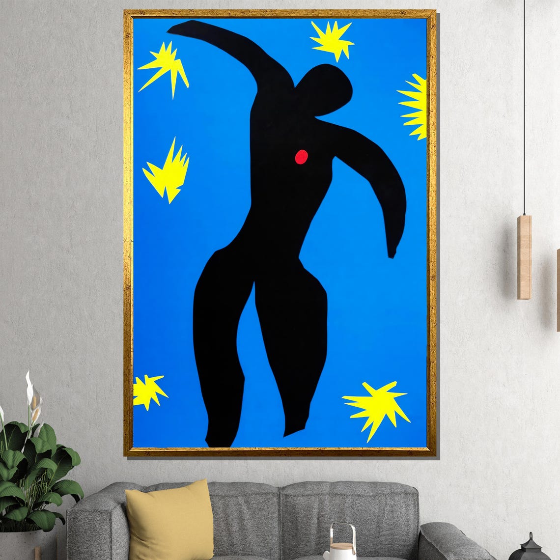 Henri Matisse Painting Icarus From Jazz Series Modern Abstract Wall Art Unique Gift For Home Or Office Decor