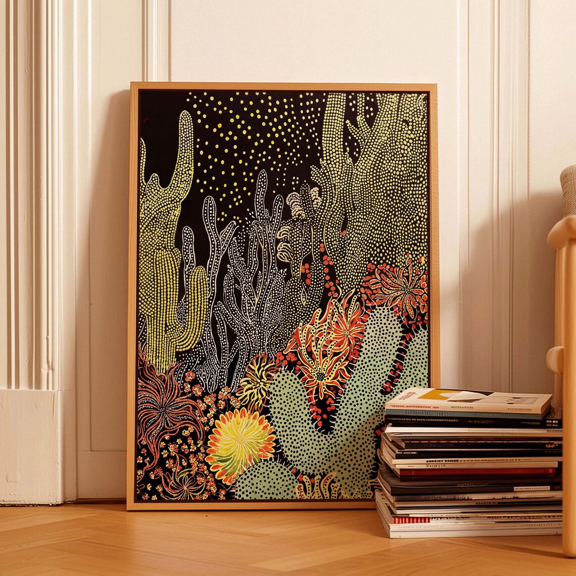 Cactus Botanical Abstract Southwestern Art Print