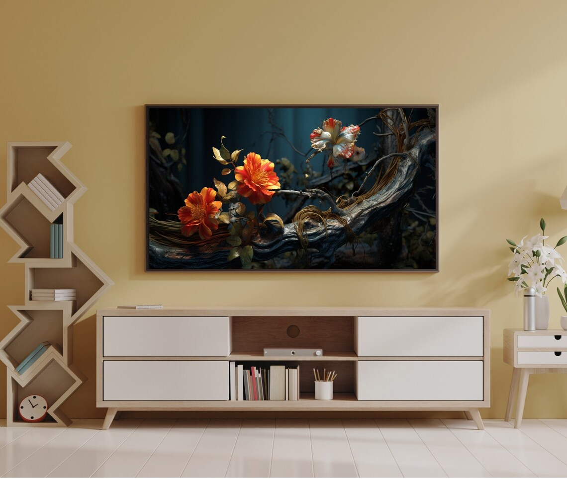 Van Gogh Floral Artwork, Elegant Living Room Decor - Image 3