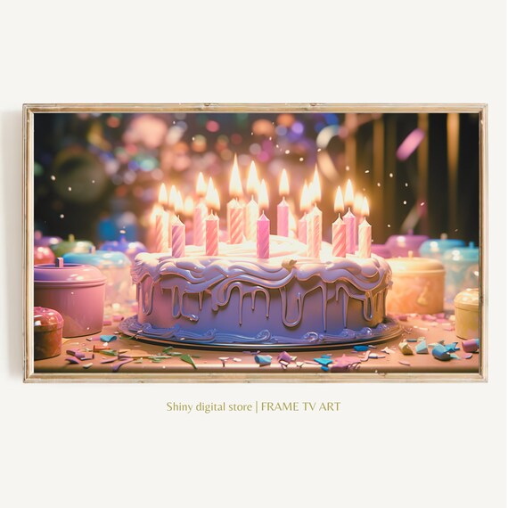 Frame Tv Art Birthday Frame Tv Art Happy Birthday Art Tv Birthday Party For Frame