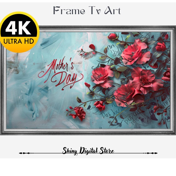 Mothers Day Frame Happy Mothers Day 2024 First Mothers Day Frame Frame Tv Art Mothers Day Mothers Day Frame Tv Mom Picture Art