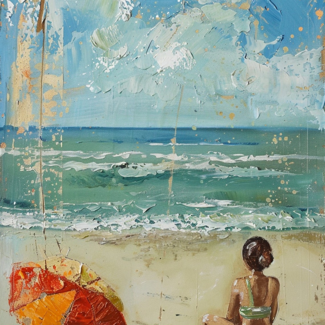 Girl By The Lake Nursery Decor Beach Nursery Art Lake Nursery Art Girls Adventure Art Girls Bedroom Wall Decor Girl Wall Art - Image 3