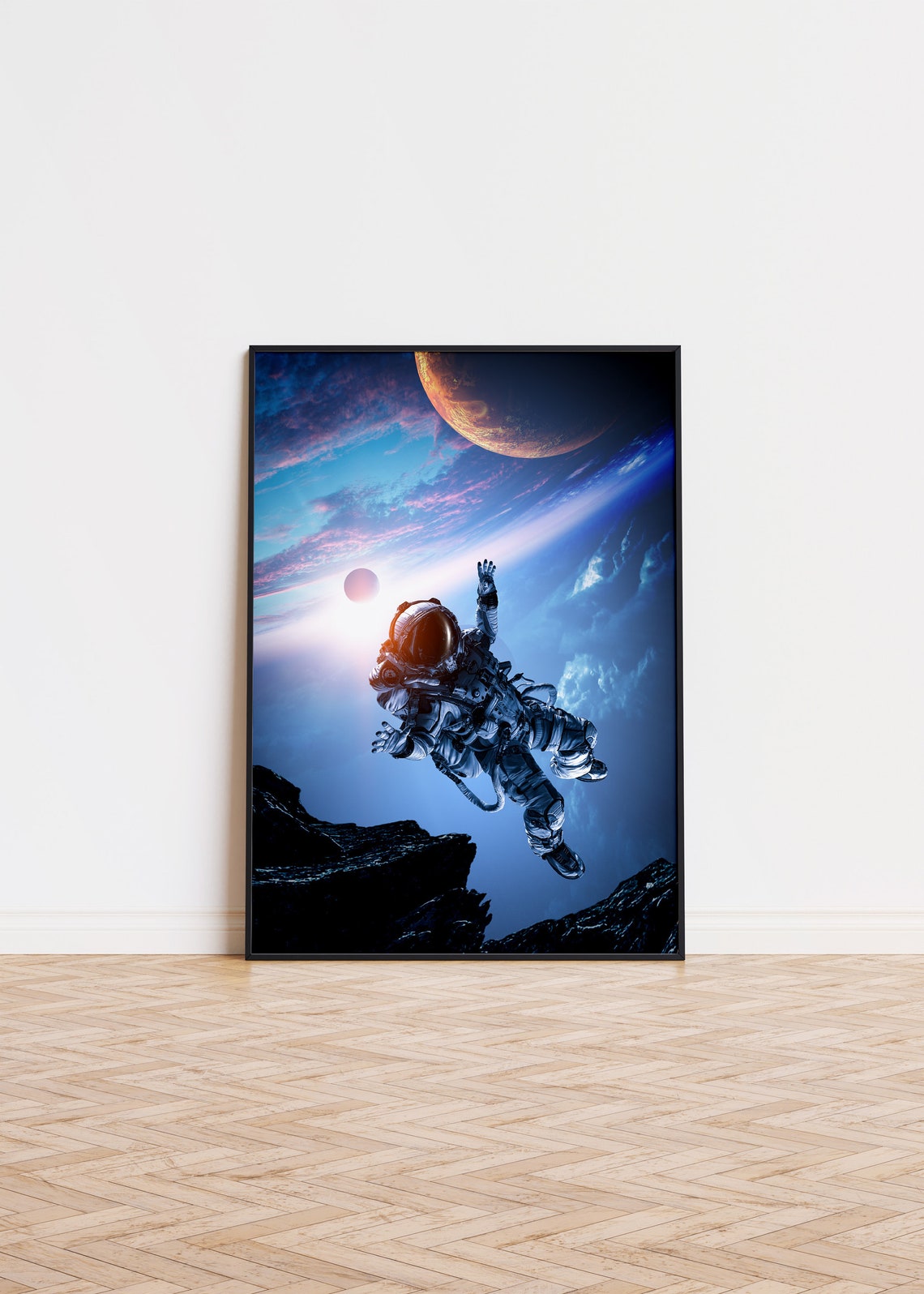 Astronaut Spacewalk Poster Wall Art Trendy Space Traveller