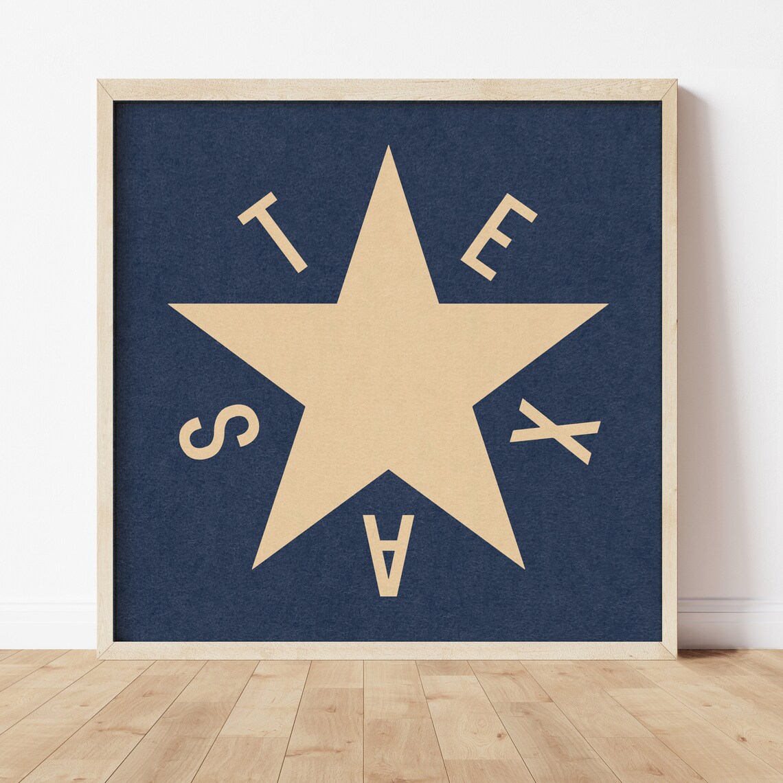 Texas Flag Art Print, De Zavala History Wall Decor