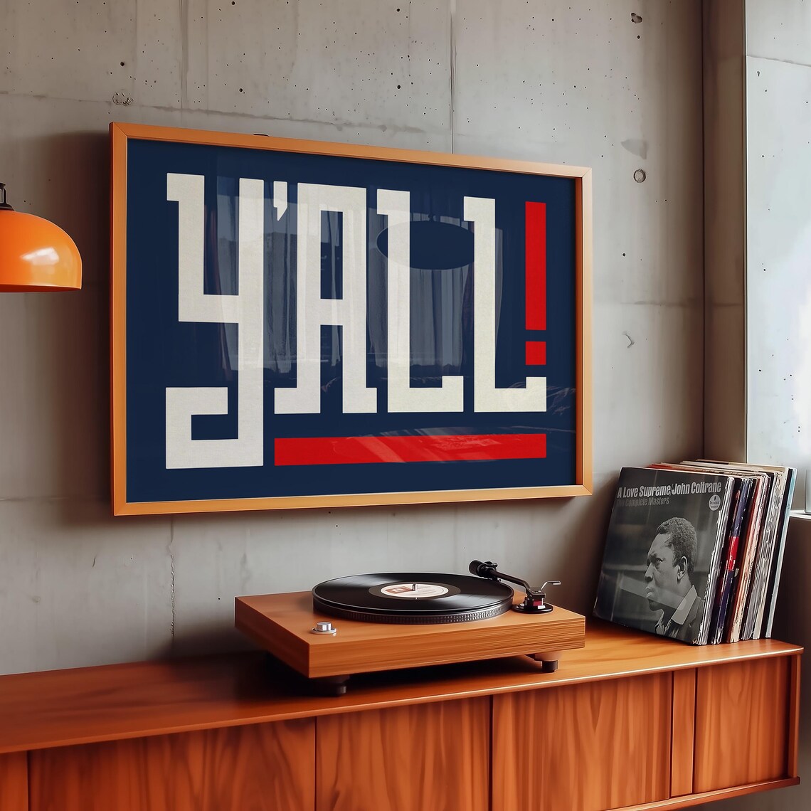 Yall Southern Wall Art Print, Southern Home Decor