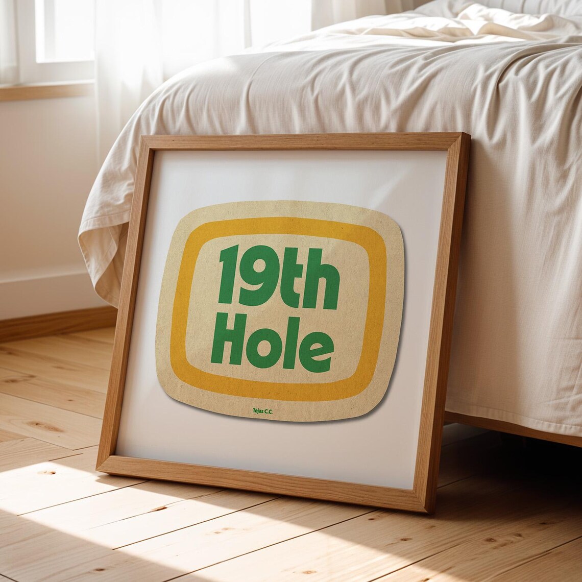 19th Hole Golf Art Print, Game Room Bar Decor - Image 4