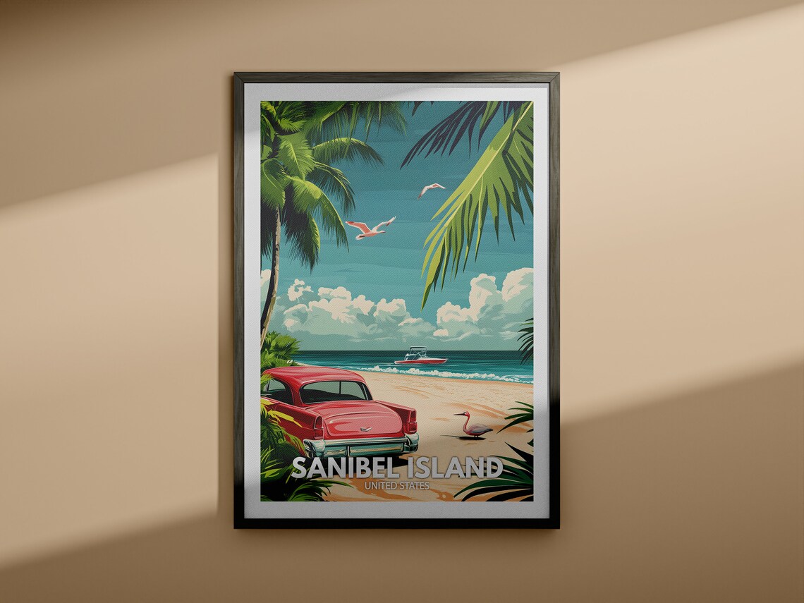 Sanibel Island Travel Poster, United States - Image 3