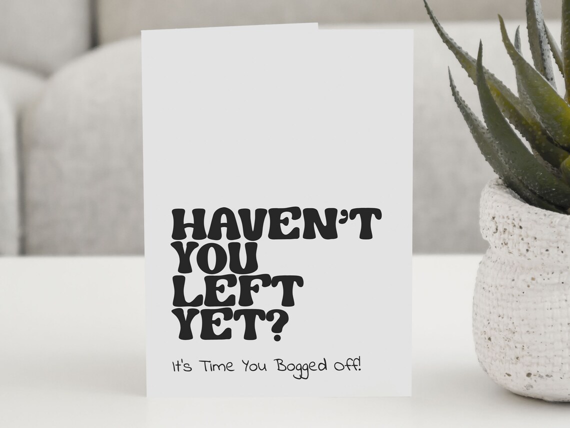 Humorous New Job Greetings Typography Art Print