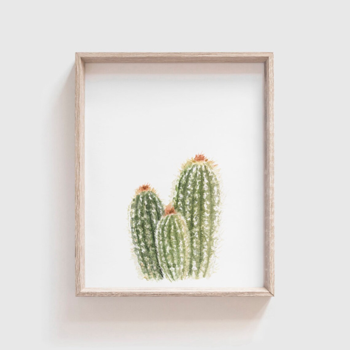 Spikey Cactus No. 5, Southwestern Watercolor Print