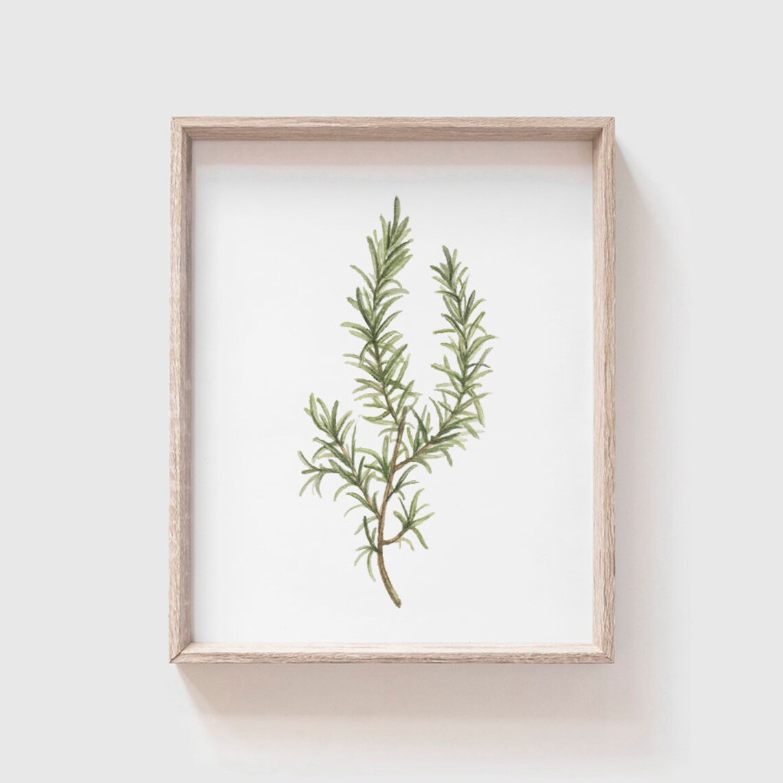 Rosemary Watercolor Art Print, Kitchen Decor