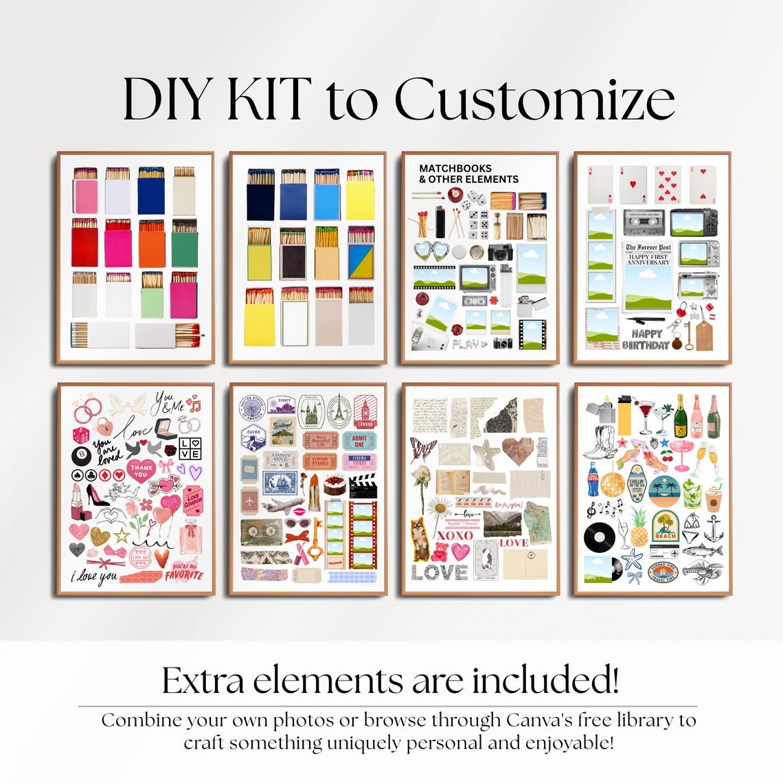 Custom Matchbook Poster, Couple Gift for First Anniversary or Birthday - Image 5
