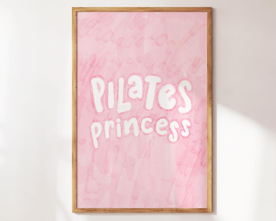 In My Pilates Era Print Cute Wall Art Studio Decor Fun Gift For Lovers Teachers Poster