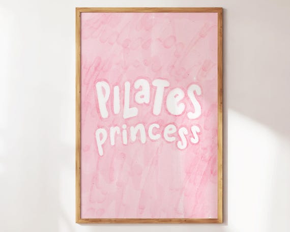 In My Pilates Era Print Cute Wall Art Studio Decor Fun Gift For Lovers Teachers Poster