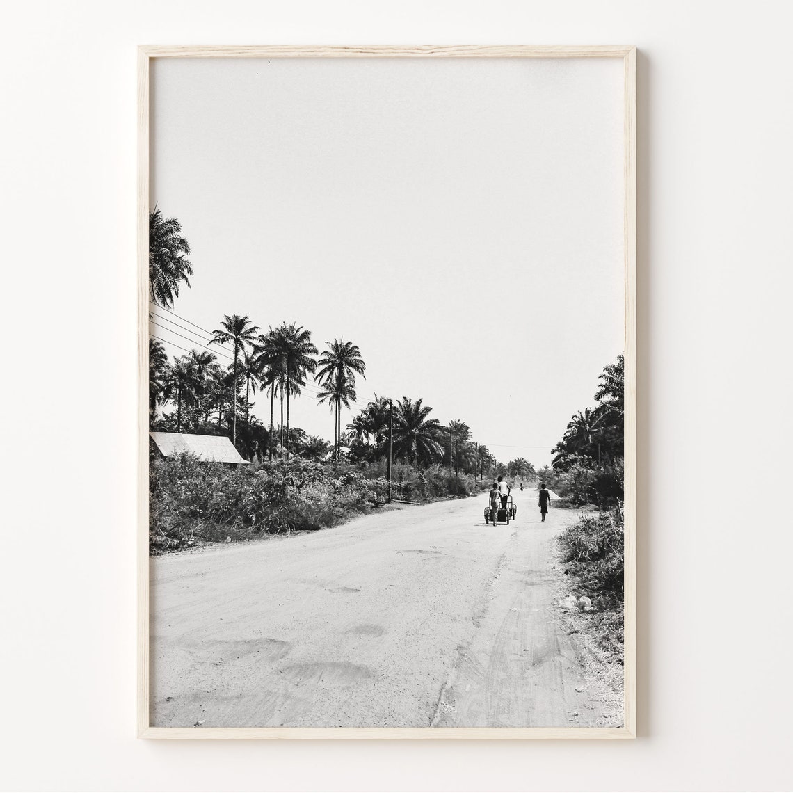 Nigeria Wall Art Print Black And White Nigeria Photo Nigeria Poster Abuja Lagos Africa Decor Nigeria Road Picture C19 150