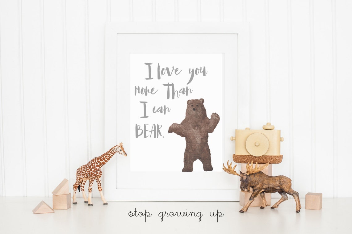 I Love You More Than Can Bear Art Print