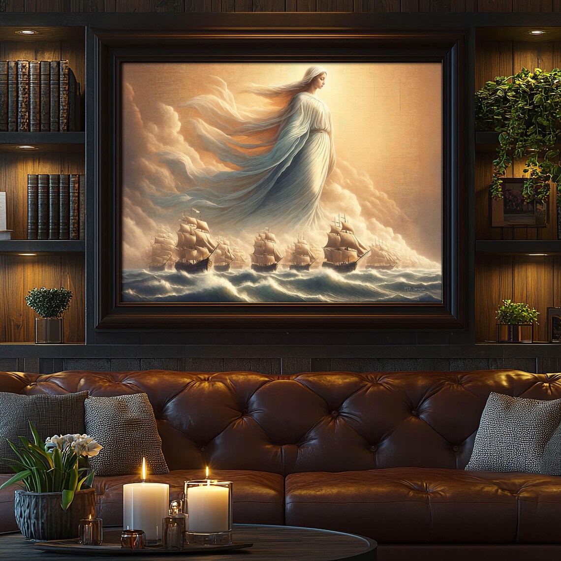 Battle Of Lepanto Blessed Virgin Mary Art Print - Image 2