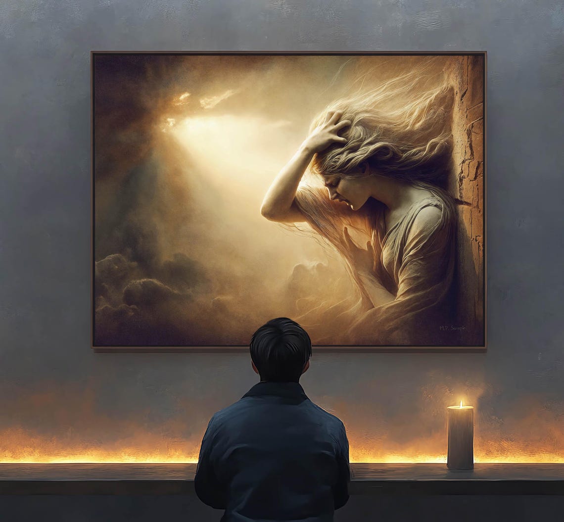 The Conversion Of St Mary Magdalene Repentance Crying Weeping Gothic Moody Religious Fine Art 059 - Image 5