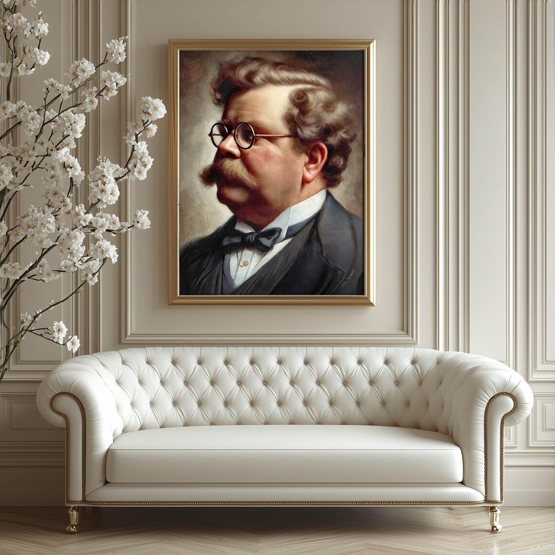 G. K. Chesterton Portrait, Catholic Art Print - Image 4
