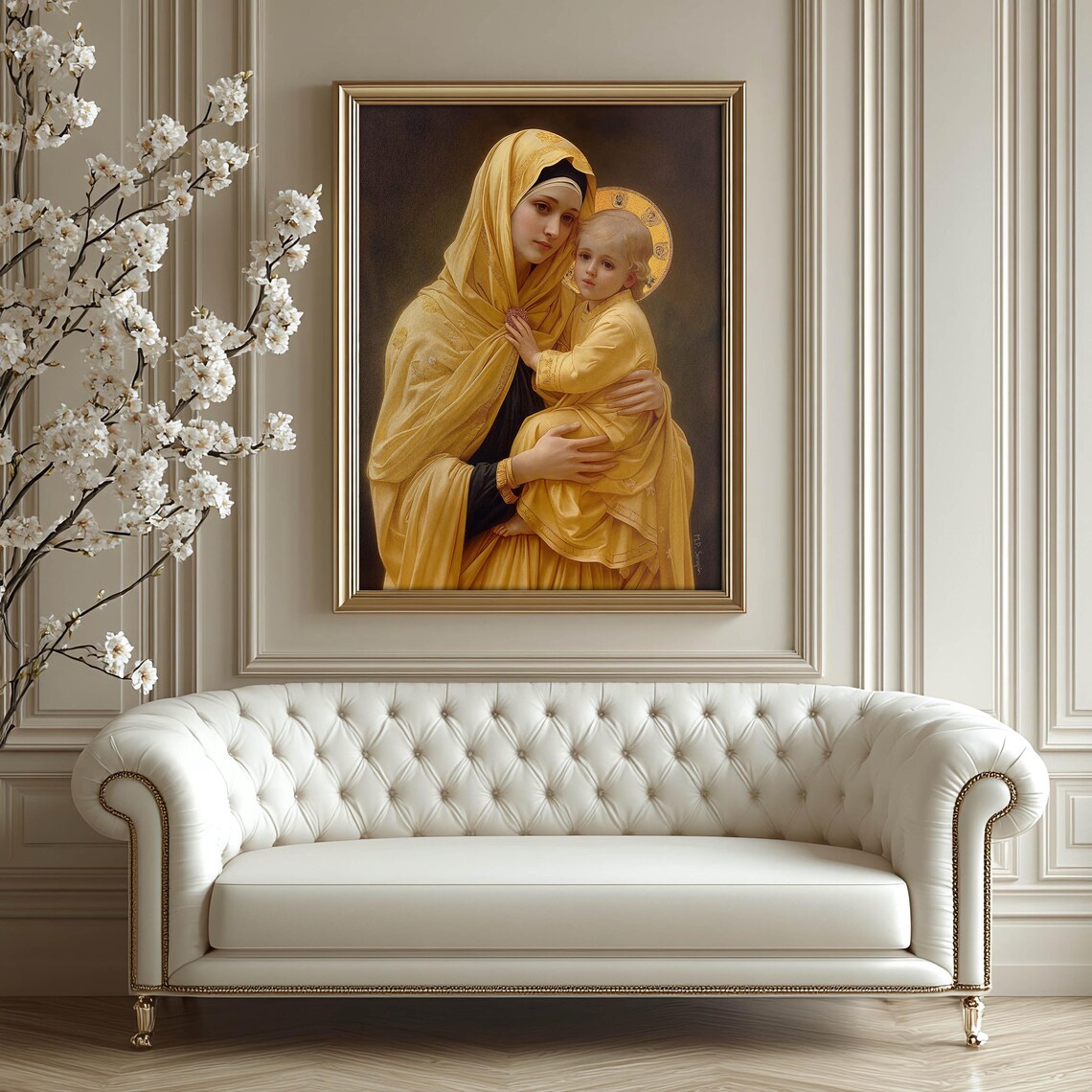 Madonna And Child Marian Catholic Art Print - Image 5
