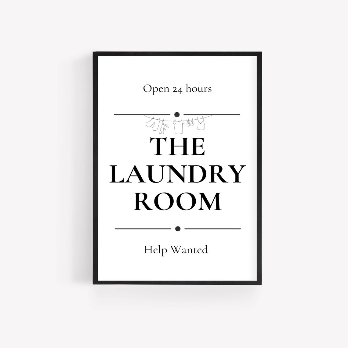Laundry Room Bundle Set of 6 Funny Vintage Signs Decor Wall Art - Image 3