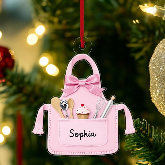 Personalized Baker Baking Christmas Acrylic Ornament Gift Wall Art