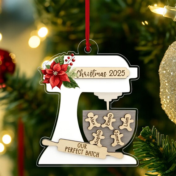 Christmas 2025 Stand Mixer Our Perfect Batch Family Names Poster