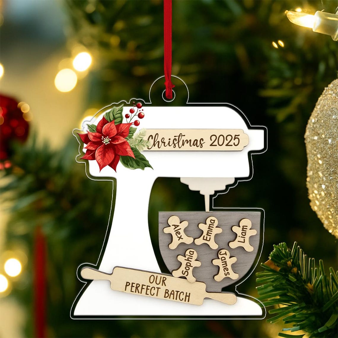 Christmas 2025 Stand Mixer Our Perfect Batch Family Names Poster