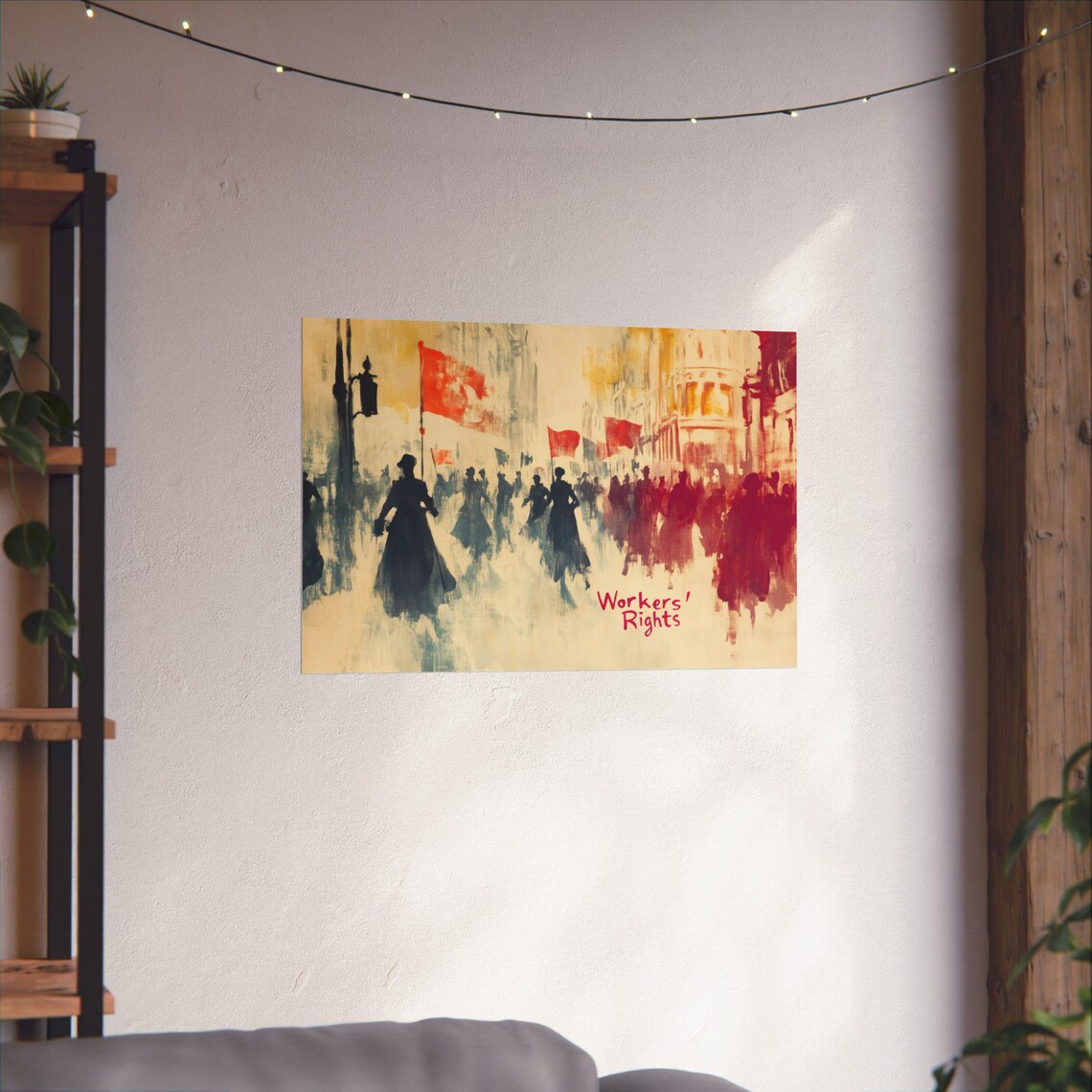 Workers Rights Statement Poster, Impressionist Art Print - Image 4