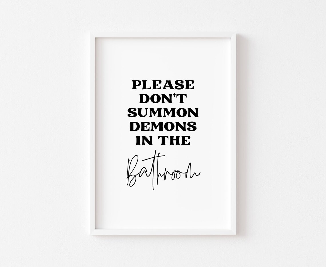 Please Don't Summon Demons Halloween Witch Art Print
