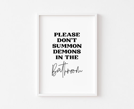 Please Don't Summon Demons Halloween Witch Art Print