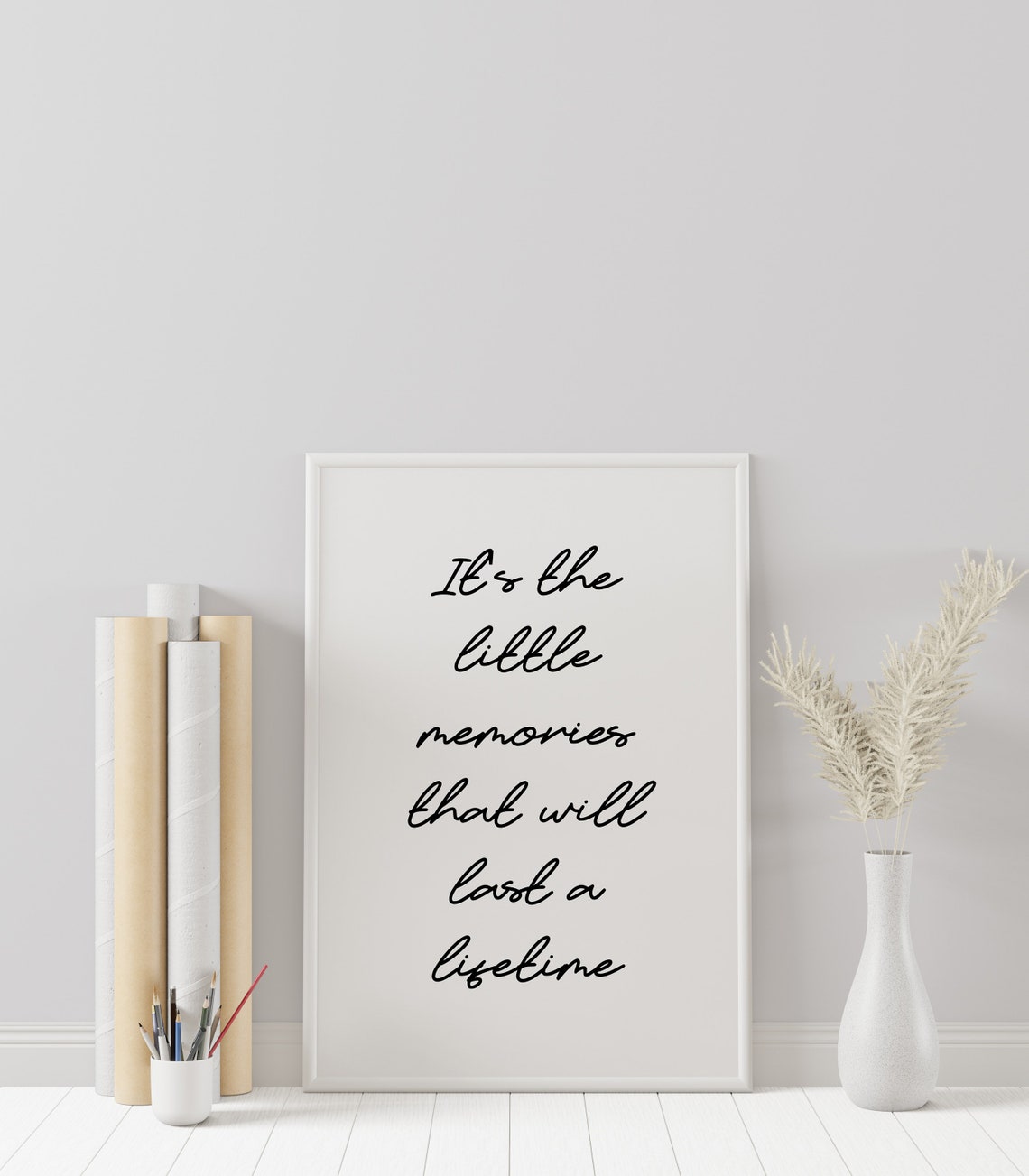 Printable Wall Art Prints Memories Lifetime Home Decor Inspirational Quotes Motivational Poster Office - Image 2