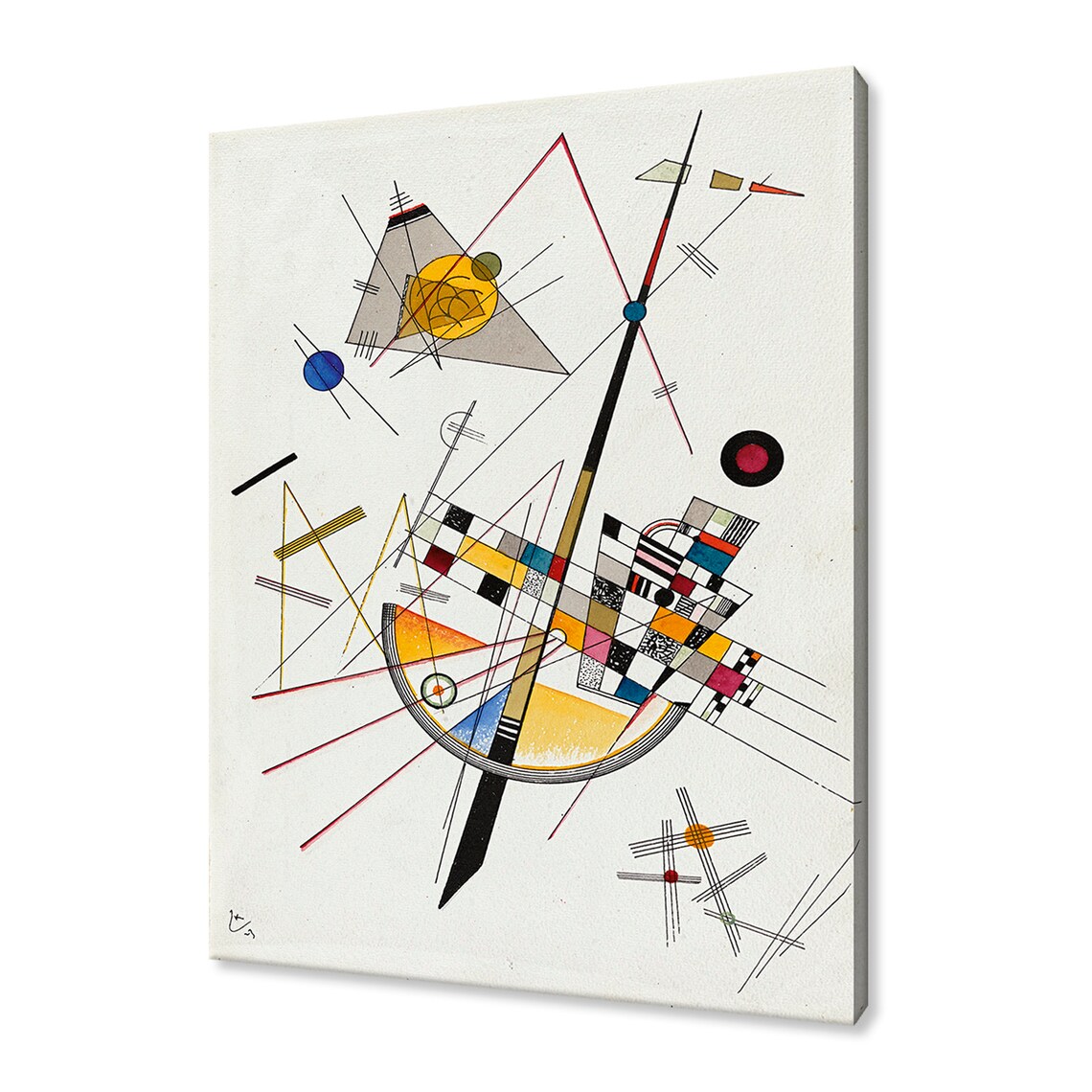 Kandinsky's Delicate Tension, 1923 Abstract Art Print