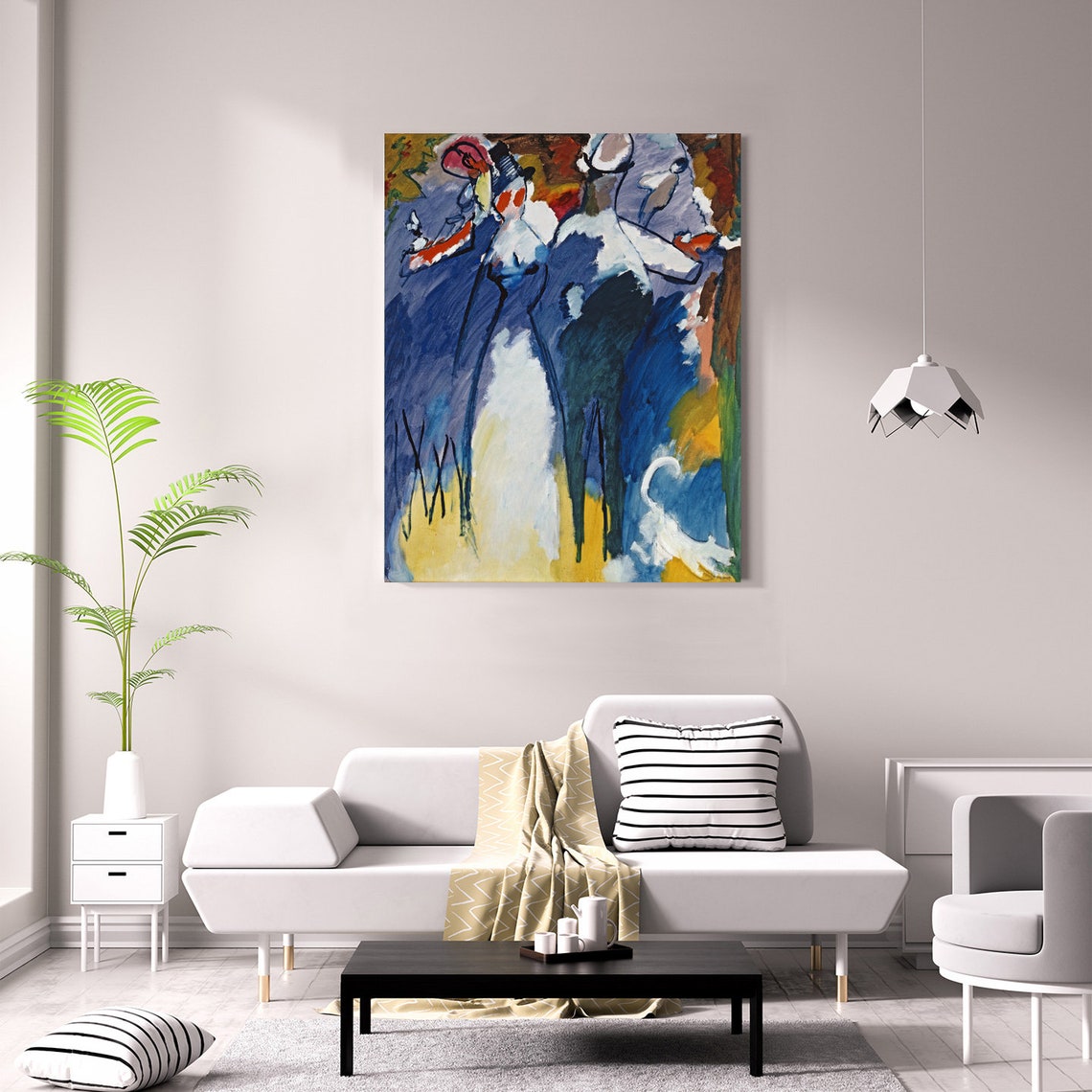 Wassily Kandinsky Impression Vi Sunday 1911 Classic Design Abstract Decor Reproduction Print Wall Art - Image 2