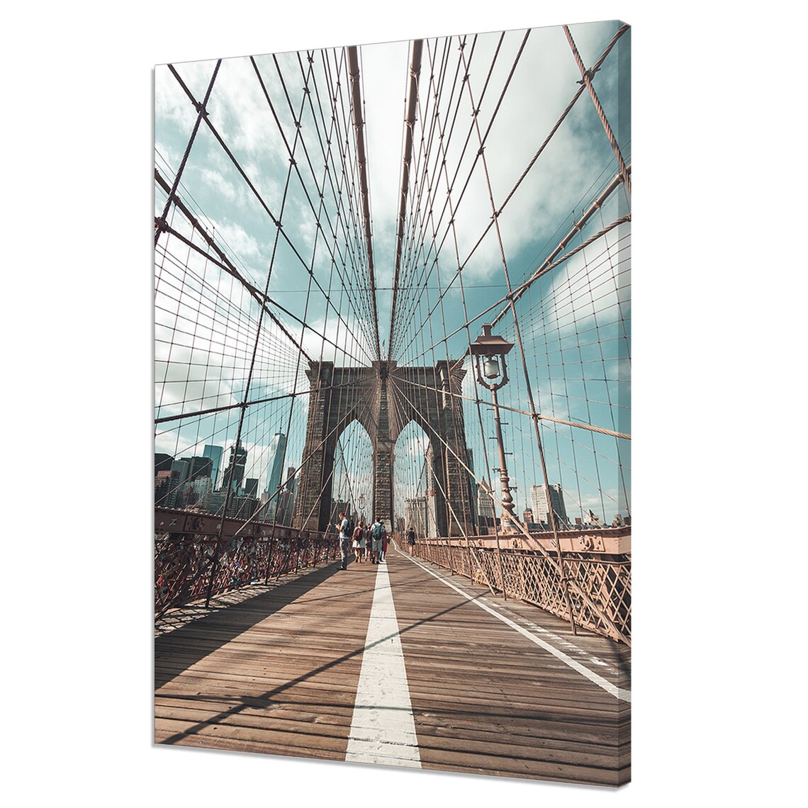 Brooklyn Bridge Manhattan New York Travel Poster