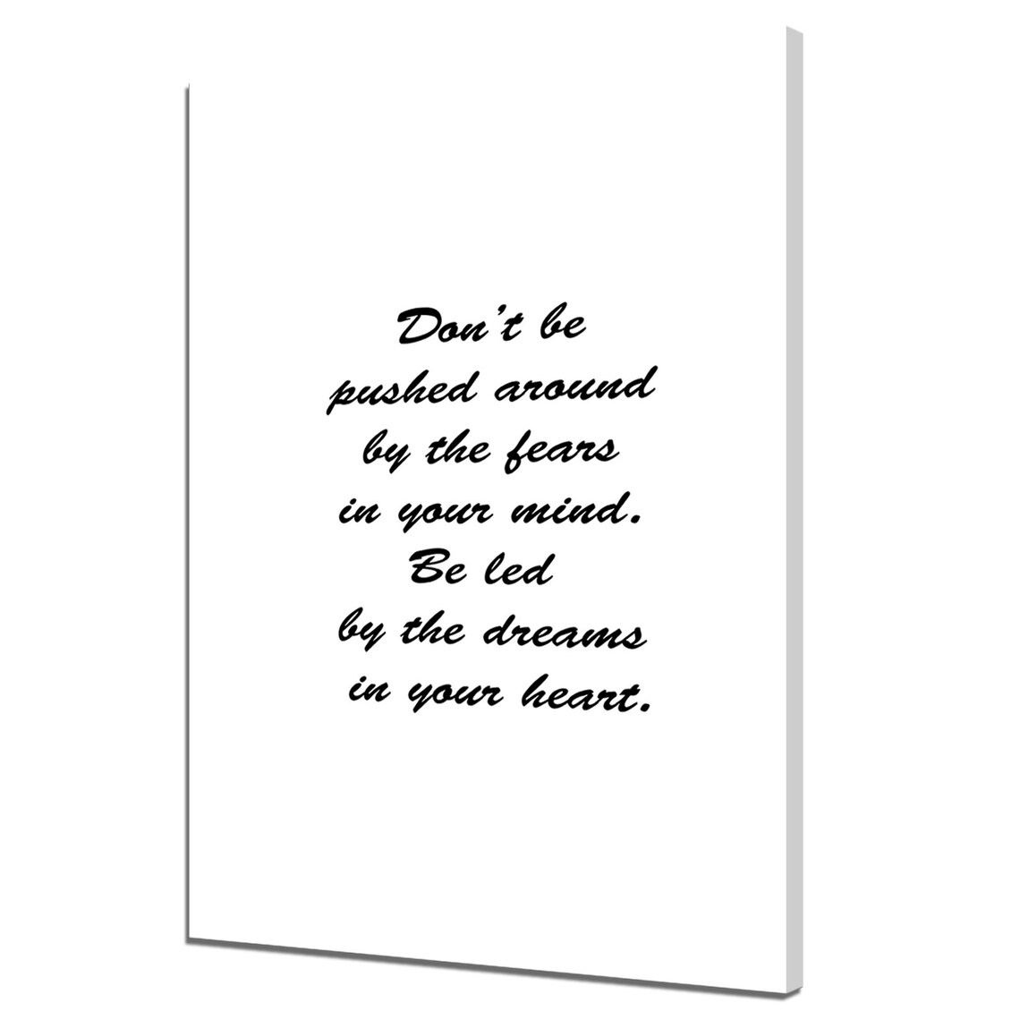 Fears Dreams Inspirational Typography Abstract Modern Design Decor Print Wall Art Picture