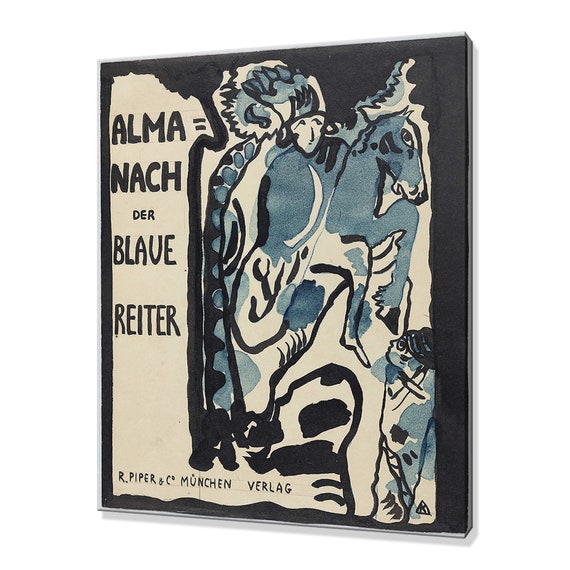 Wassily Kandinsky Final Design For The Cover Of Almanac The Blue Rider 1911 Classic Design Abstract Reproduction Print Wall Art